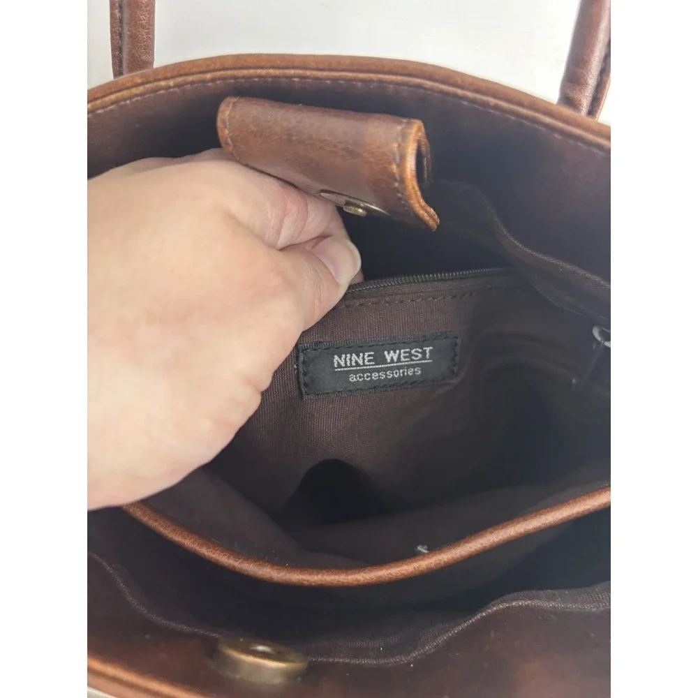 Nine West‎ Women Brown Shoulder  Bag Vintage